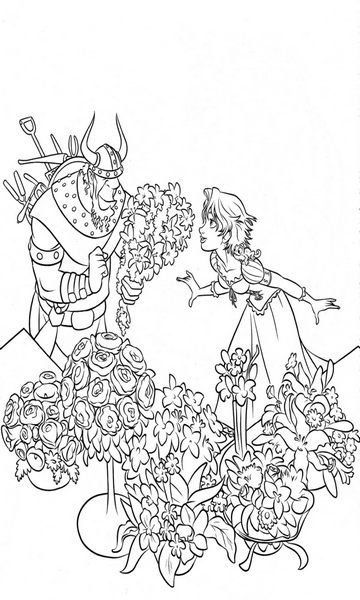 kolorowanka Zaplątani do wydruku malowanka coloring page Tangled Roszpunka Disney z bajki dla dzieci nr 49